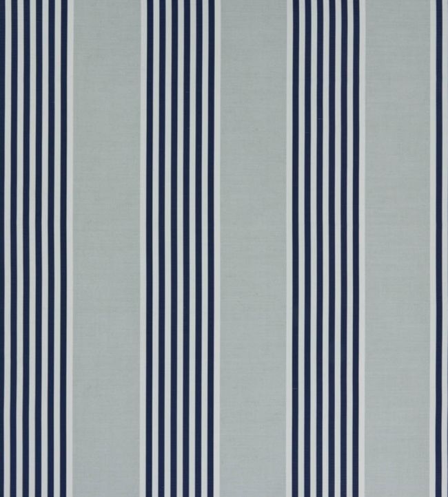 The Hudson Stripe Performance Fabric by Christopher Farr Cloth Azzuro