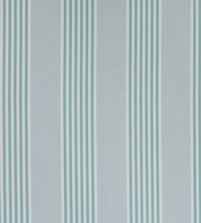 The Hudson Stripe Performance Fabric by Christopher Farr Cloth Turchese