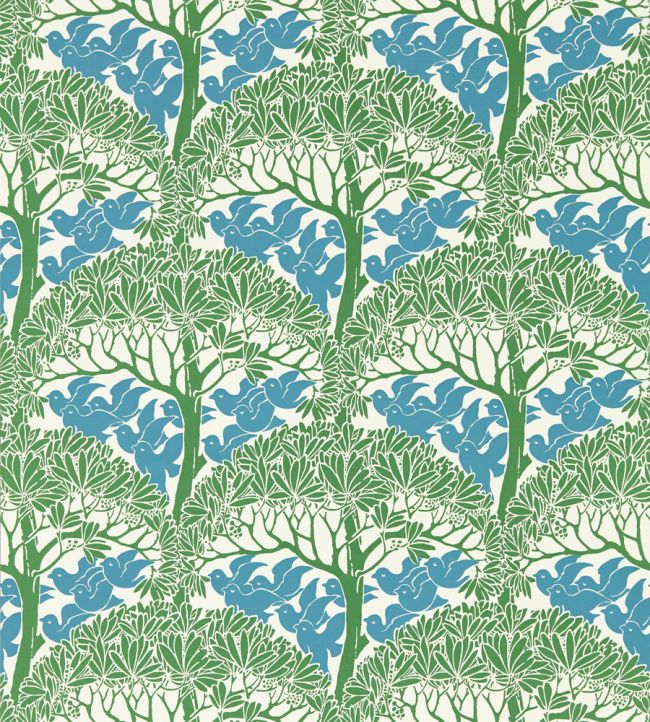 The Savaric Wallpaper by Morris & Co Garden Green