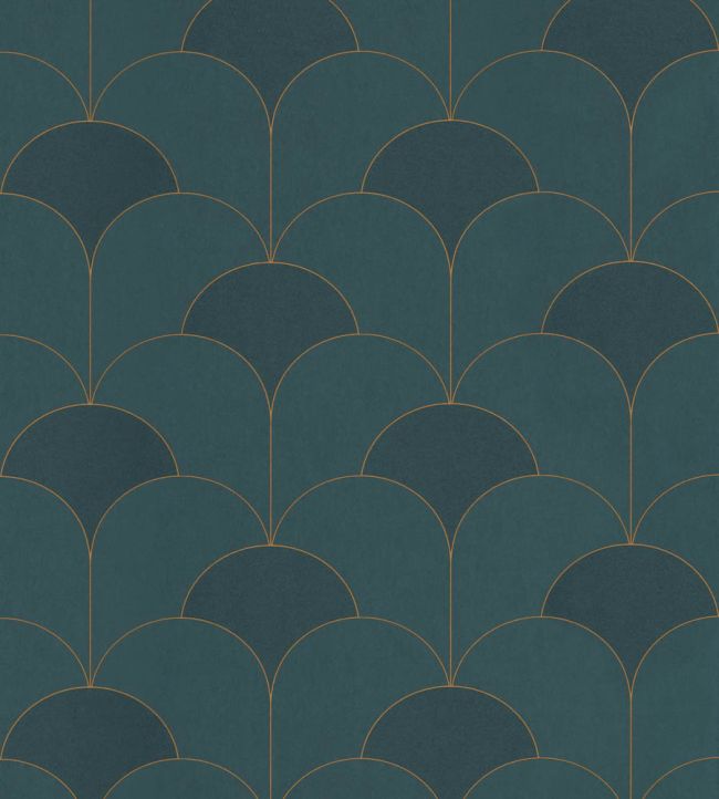 Theatre Wallpaper by Casadeco Vert Canopee