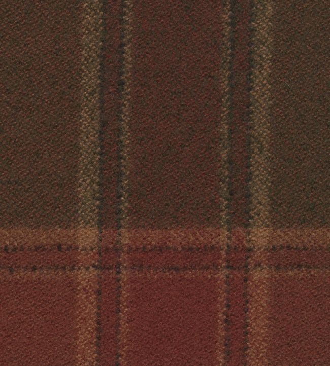 Callanish Check Fabric by The Isle Mill Chestnut