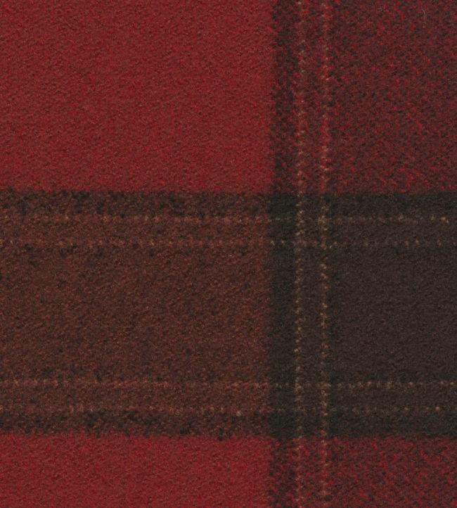 Callanish Check Fabric by The Isle Mill Claret
