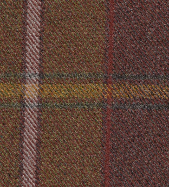 Callanish Plaid Fabric by The Isle Mill Russett