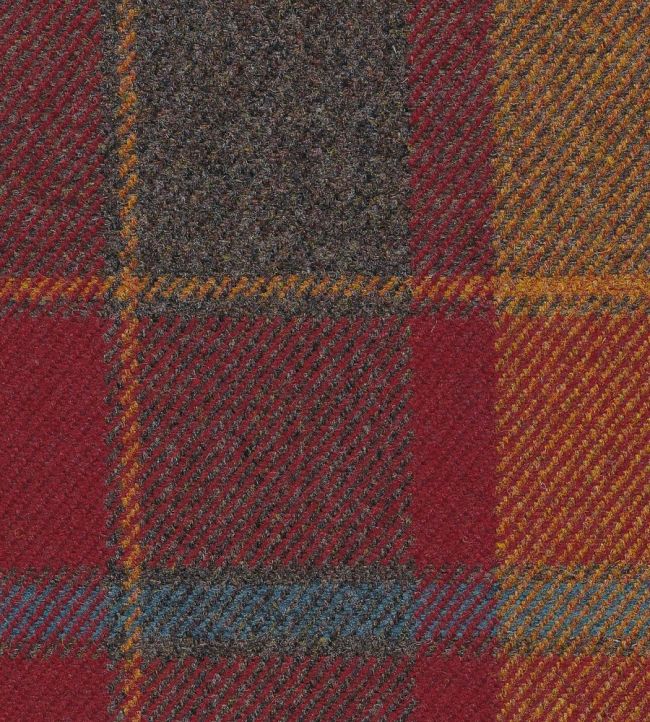 Callanish Plaid Fabric by The Isle Mill Rust