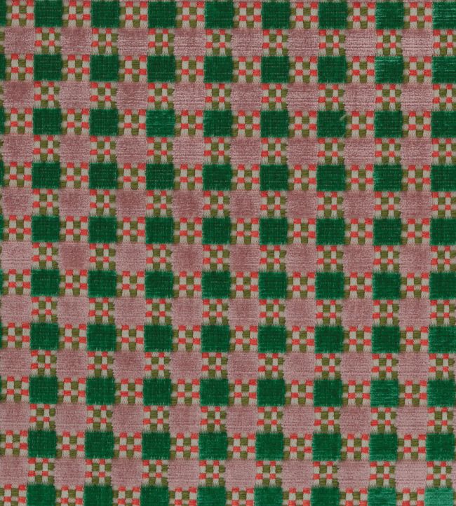 Theodora Fabric by Nina Campbell Jade/Pink
