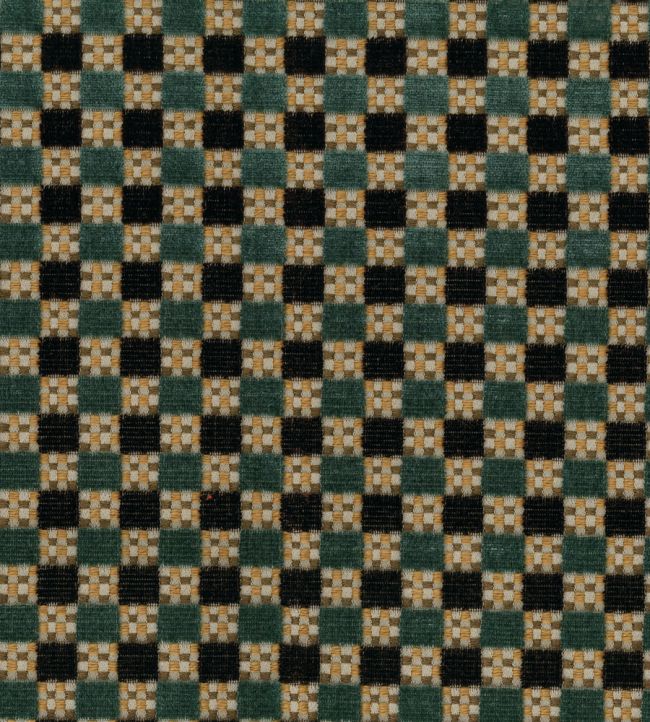 Theodora Fabric by Nina Campbell Lagoon/Choc