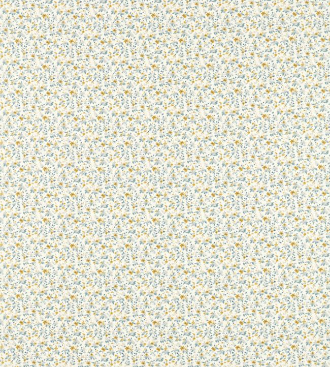 Thetford Fabric by Studio G Saffron/Ink