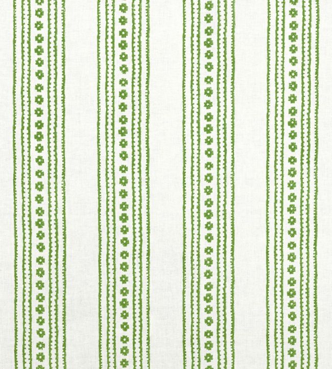 New Haven Stripe Fabric by Thibaut Green