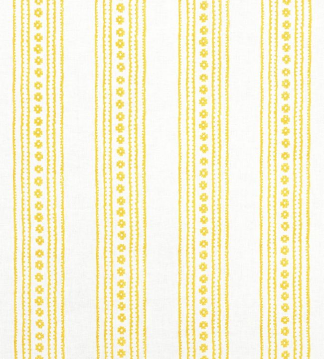 New Haven Stripe Fabric by Thibaut Yellow