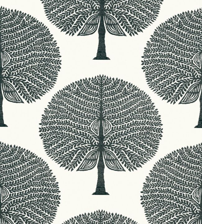 Mulberry Tree Wallpaper by Thibaut Black and White