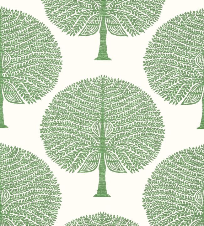 Mulberry Tree Wallpaper by Thibaut Green