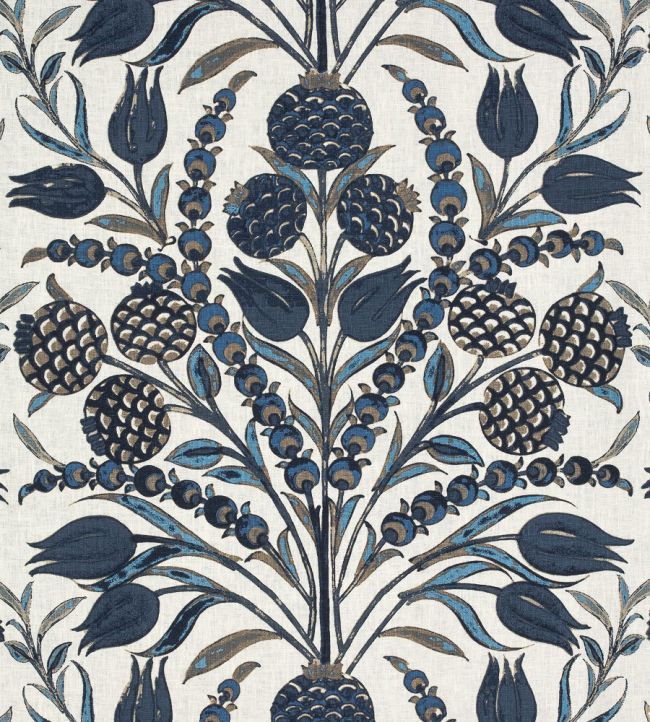 Corneila Fabric by Thibaut Navy