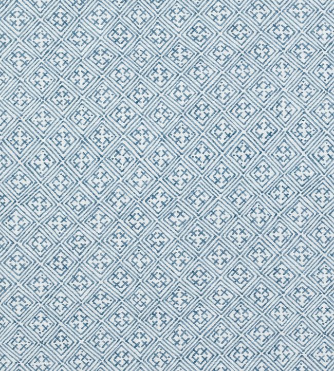 Laos Fabric by Thibaut Navy