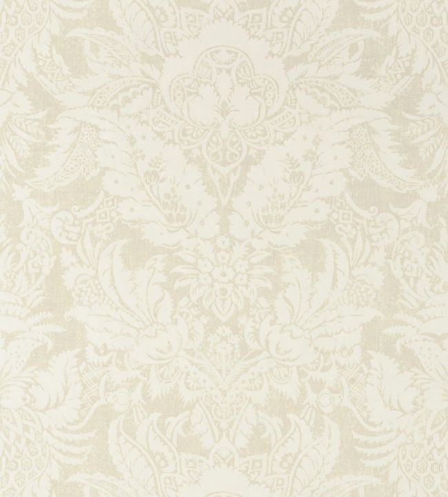 Chardonnet Damask Wallpaper by Thibaut Cream