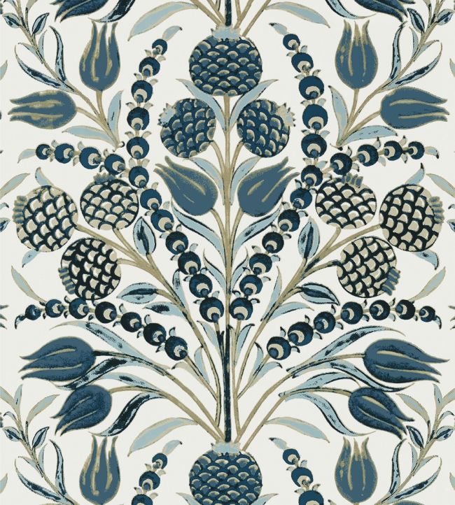 Corneila Wallpaper by Thibaut Aqua