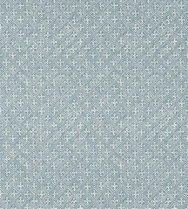 Laos Wallpaper by Thibaut Blue