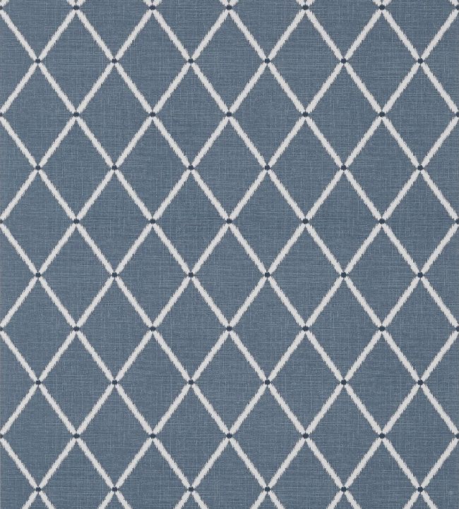 Pompton Trellis Wallpaper by Thibaut Navy