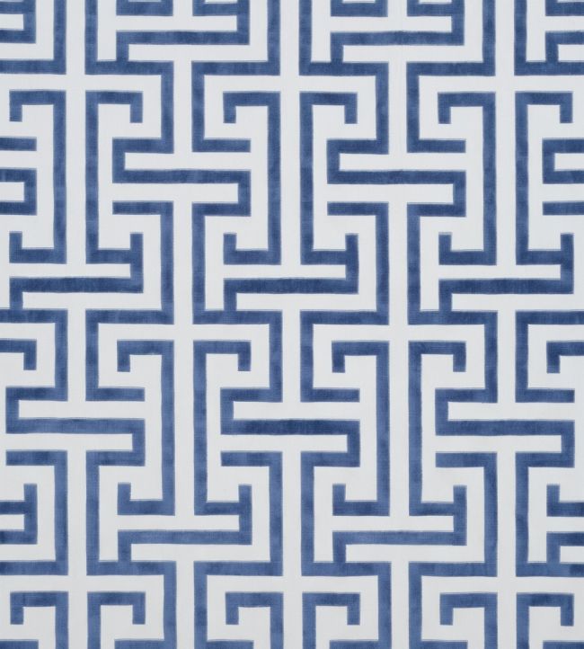Ming Trail Fabric by Thibaut Navy