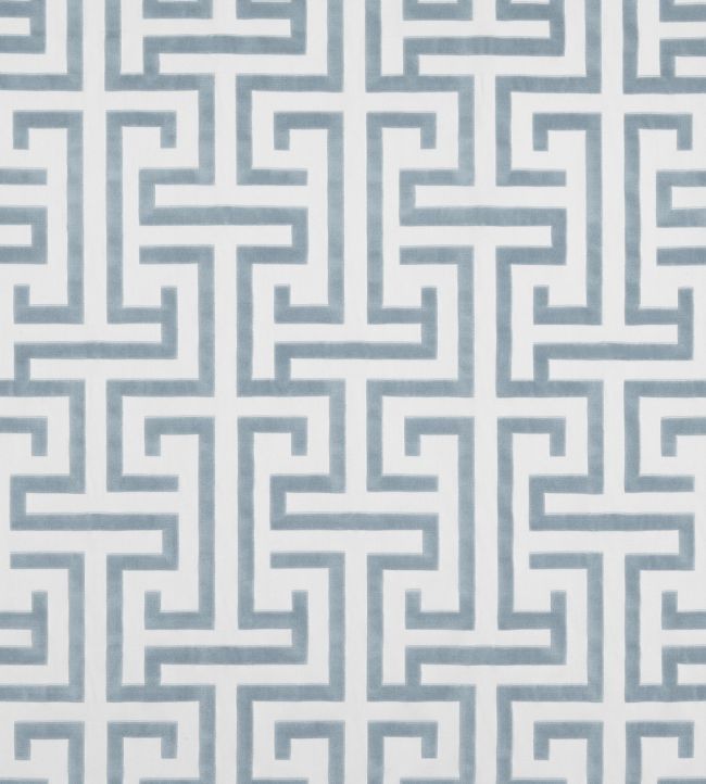 Ming Trail Fabric by Thibaut Light Blue