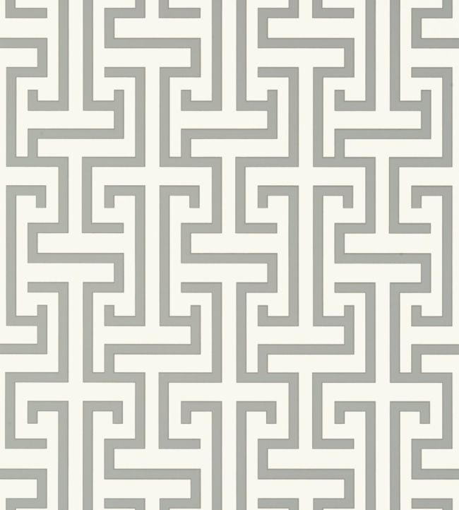Ming Trail Wallpaper by Thibaut Grey