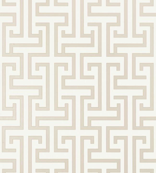 Ming Trail Wallpaper by Thibaut Beige