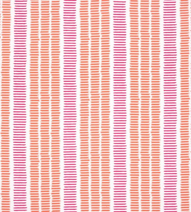 Topsail Stripe Fabric by Thibaut Coral and Peony