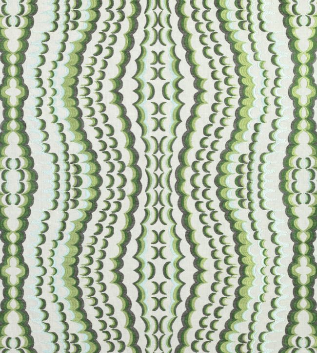 Ebru Embroidery Fabric by Thibaut Green