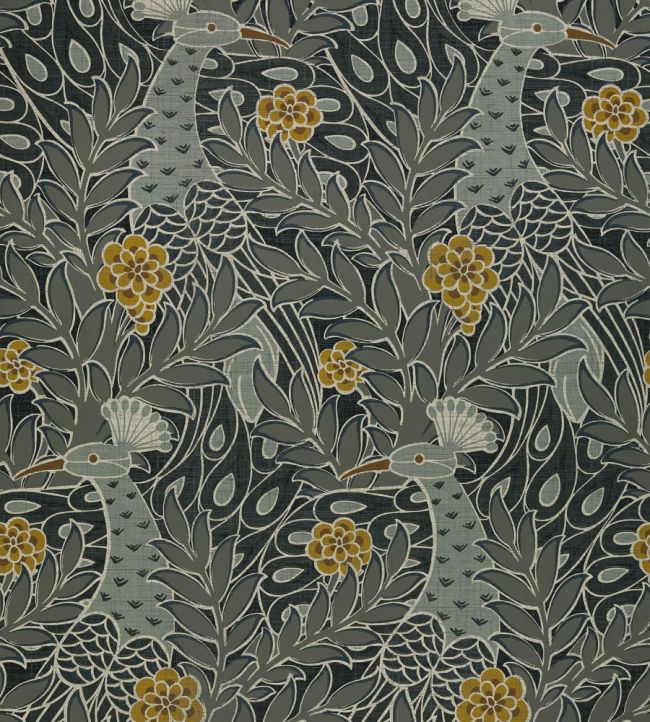 Desmond Wallpaper by Thibaut Black and Charcoal