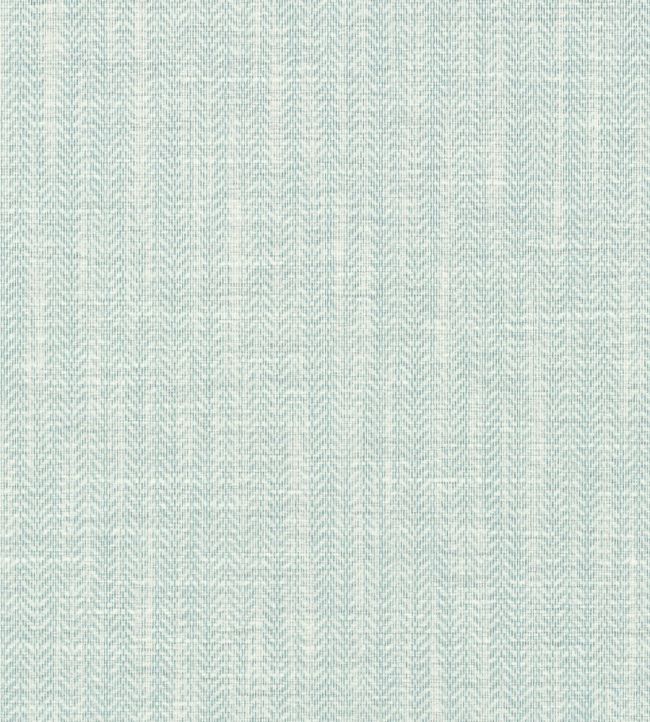 Baldwin Herringbone Wallpaper by Thibaut Aqua