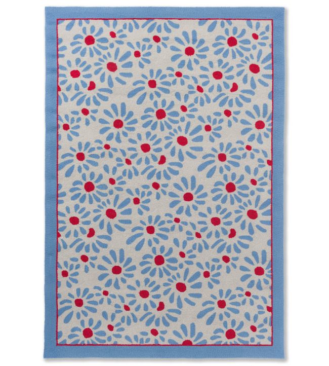 Brink & Campman Thorncliff Daisy Outdoor rug Sky Blue 480308-140200-US Sky Blue