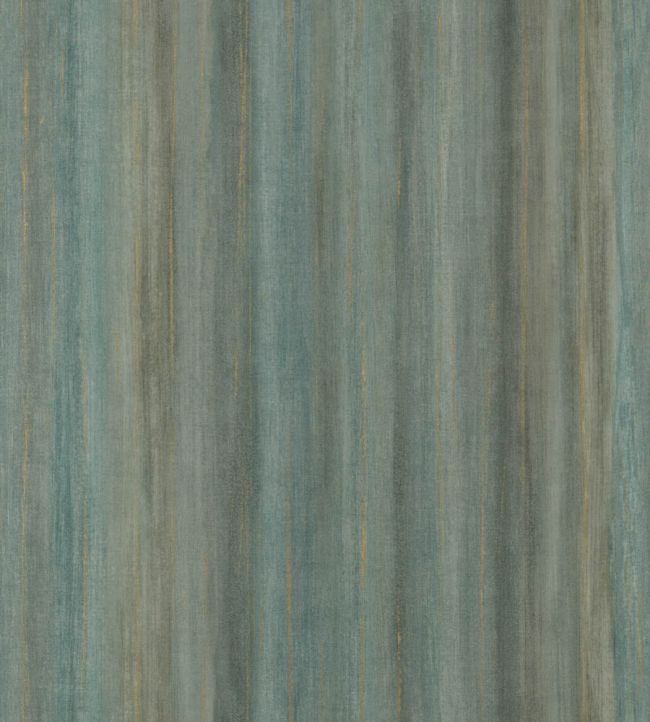 Painted Stripe Wallpaper by Threads Teal