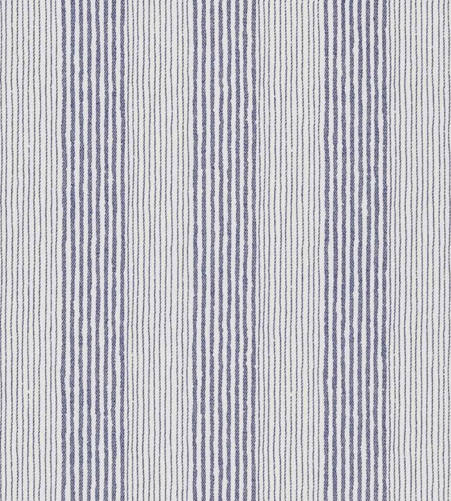 Ticking Fabric by Fermoie Deep Blue