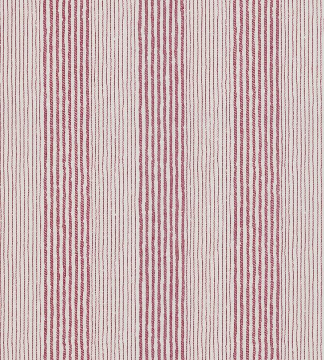 Ticking Fabric by Fermoie Raspberry