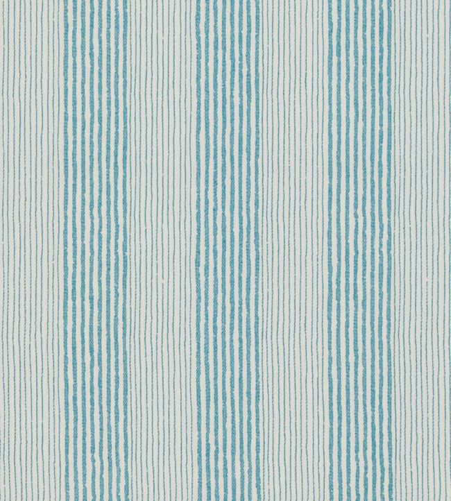 Ticking Fabric by Fermoie Sky Blue