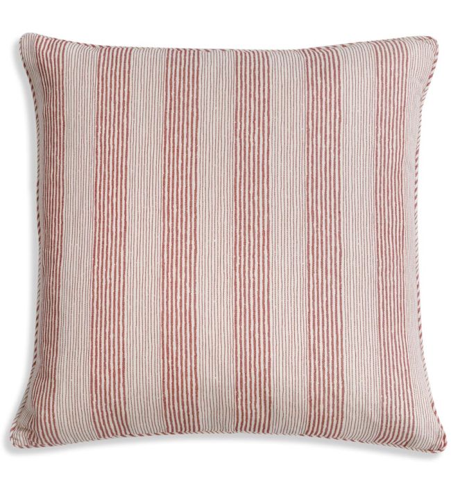 Ticking Cushion 43 x 43cm by Fermoie Red