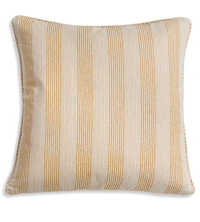 Ticking Cushion 43 x 43cm by Fermoie Yellow