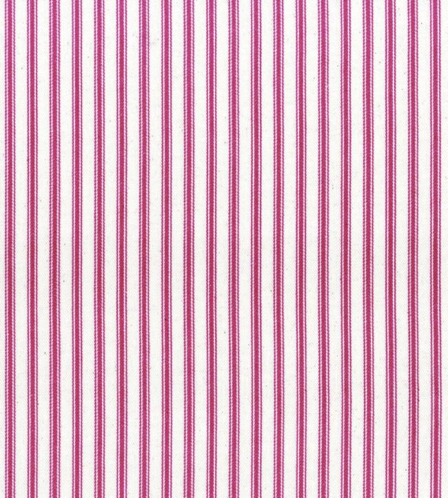 Ticking Stripe 1 Fabric by Ian Mankin Cerise