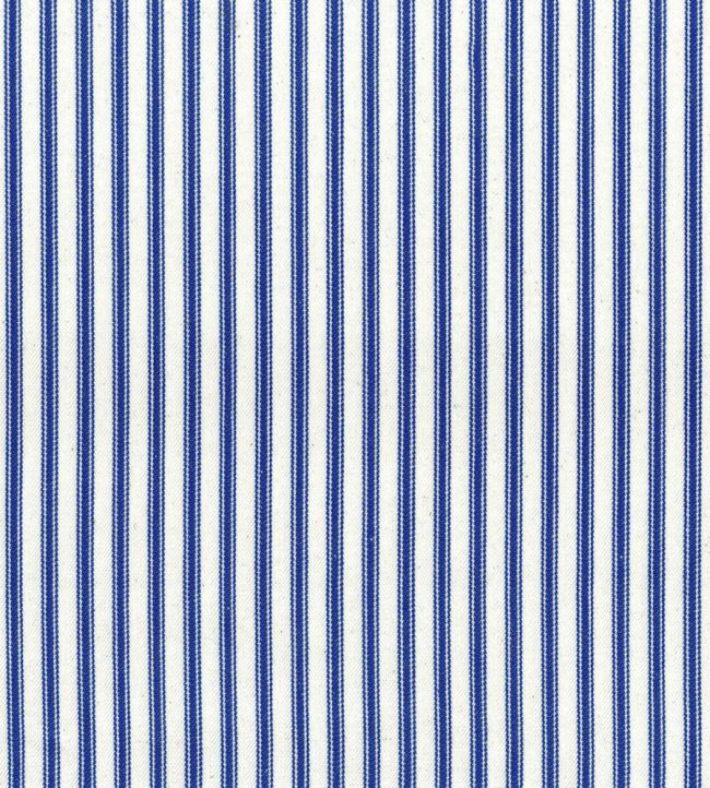 Ticking Stripe 1 Fabric by Ian Mankin Cobalt