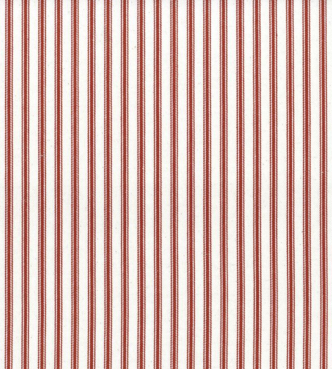 Ticking Stripe 1 Fabric by Ian Mankin Crimson