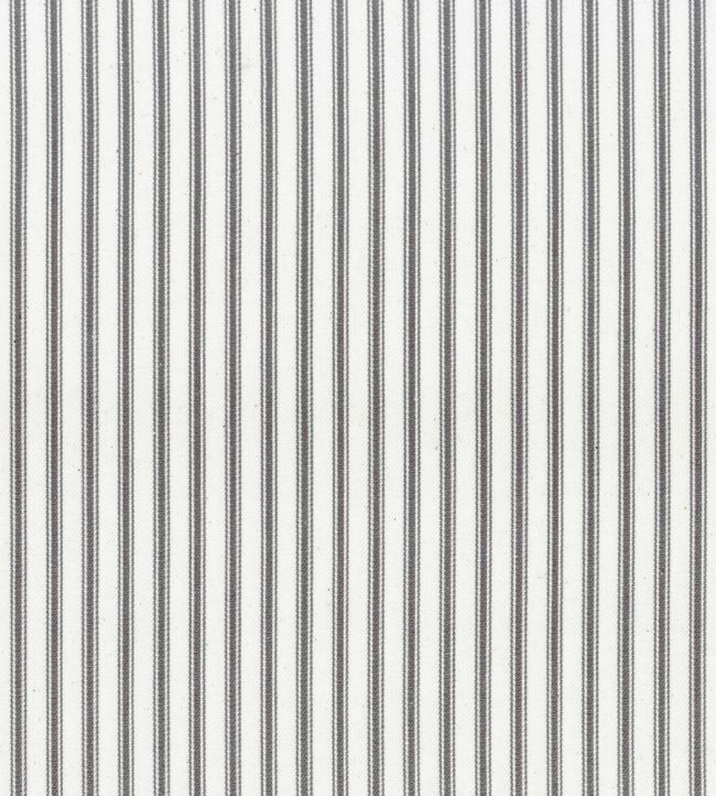 Ticking Stripe 1 Fabric by Ian Mankin Dark Grey