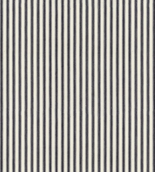 Ticking Stripe 1 Fabric by Ian Mankin Dark Navy