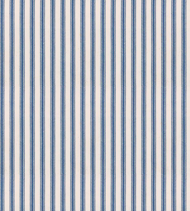 Ticking Stripe 1 Fabric by Ian Mankin Indigo