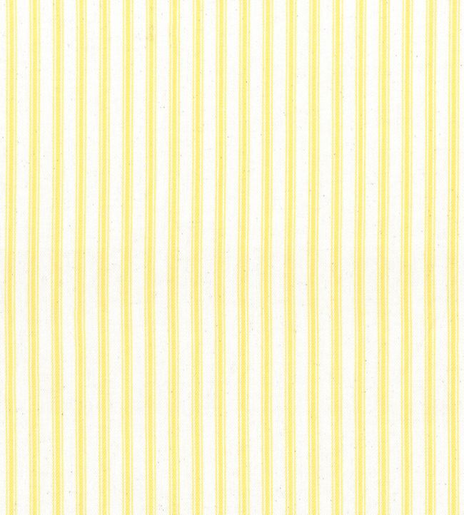 Ticking Stripe 1 Fabric by Ian Mankin Lemon