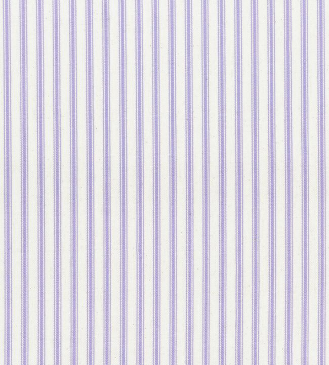 Ticking Stripe 1 Fabric by Ian Mankin Lilac