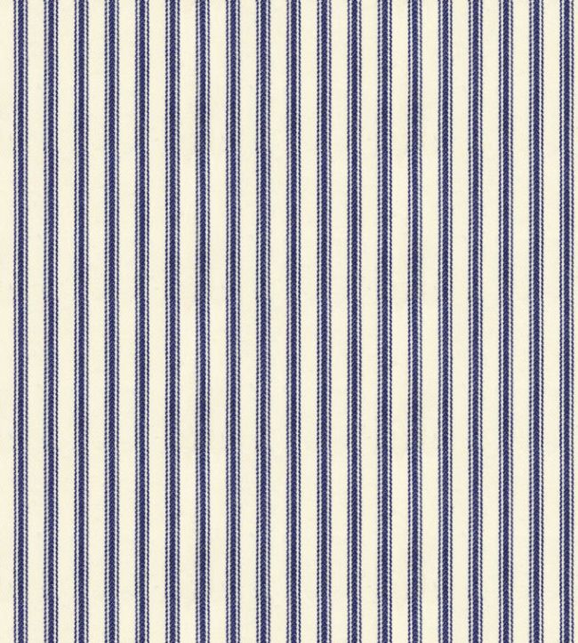 Ticking Stripe 1 Fabric by Ian Mankin Navy