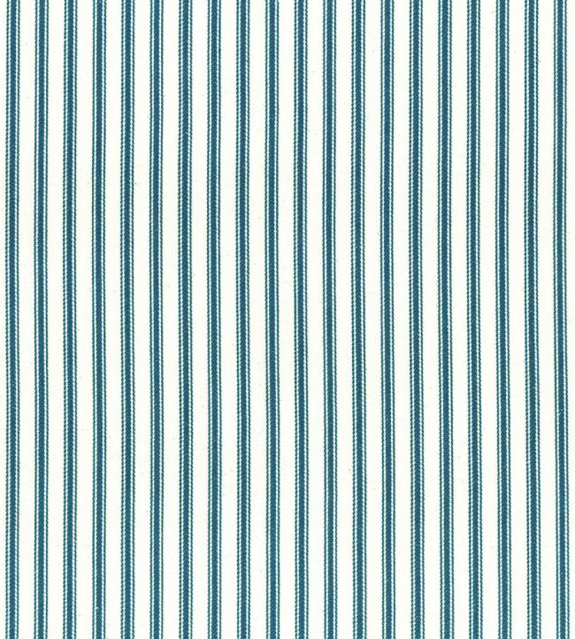 Ticking Stripe 1 Fabric by Ian Mankin Peacock