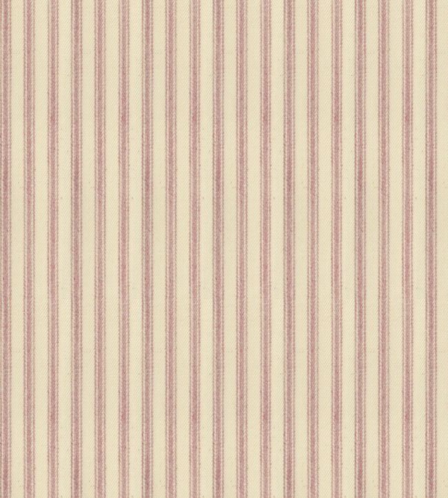 Ticking Stripe 1 Fabric by Ian Mankin Pink