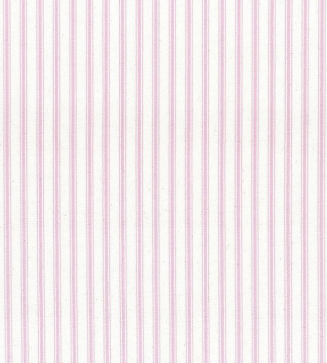 Ticking Stripe 1 Fabric by Ian Mankin Rose