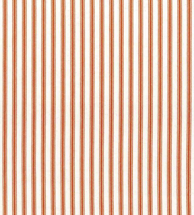 Ticking Stripe 1 Fabric by Ian Mankin Rust