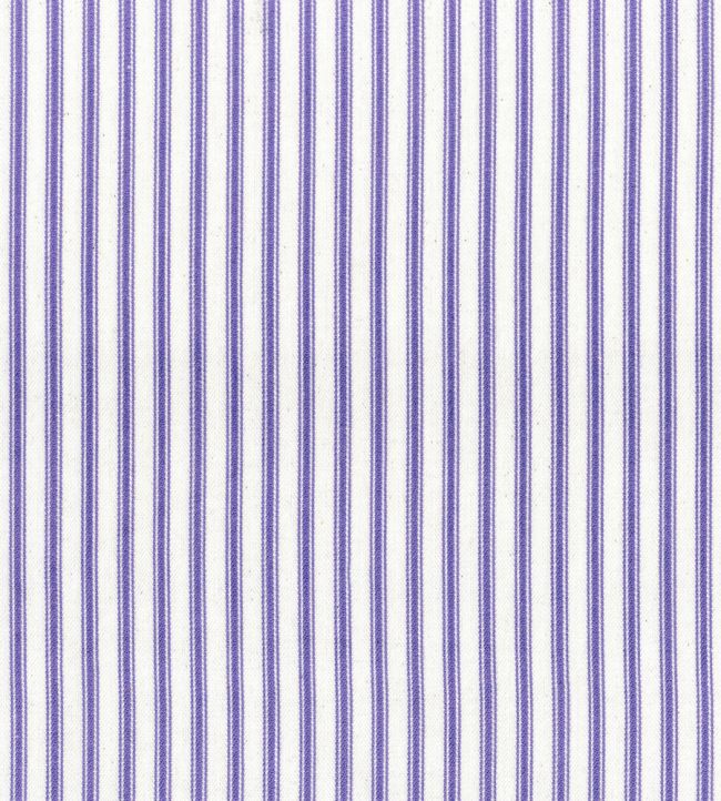 Ticking Stripe 1 Fabric by Ian Mankin Violet